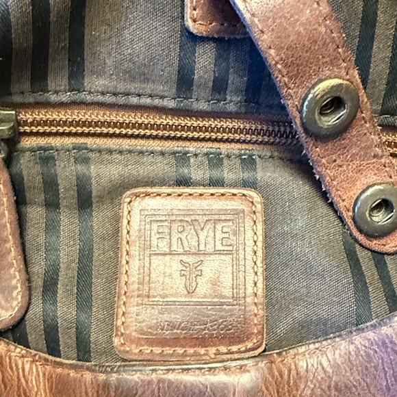 Frye Tan Leather Shoulder Saddle Bag - Picture 2 of 11